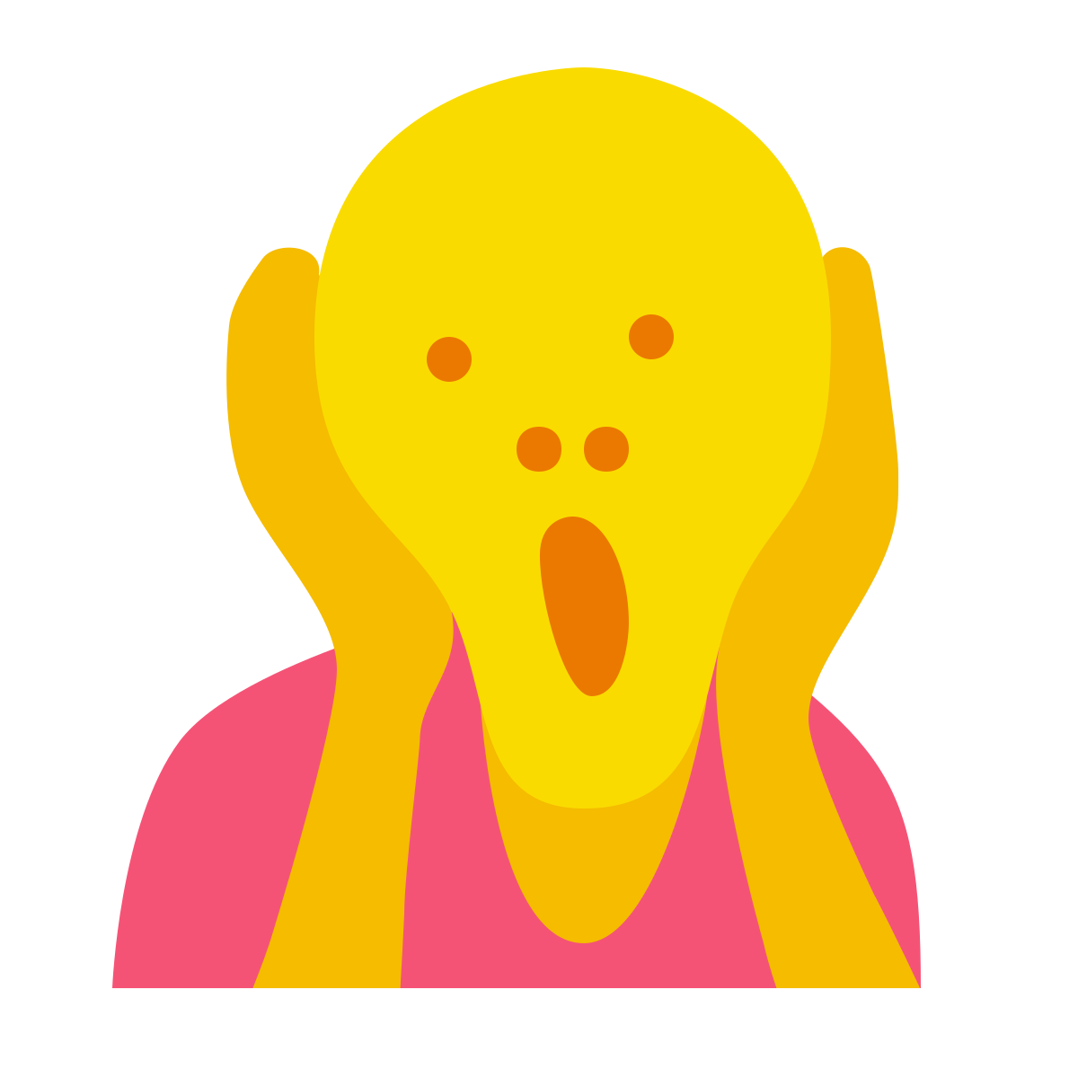 color glass style edvard munch icon