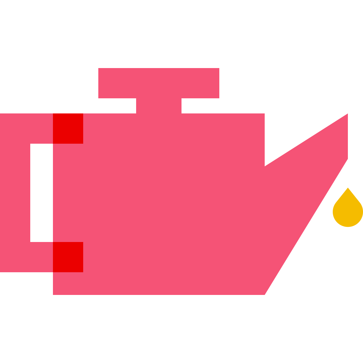 color glass style engine oil level icon