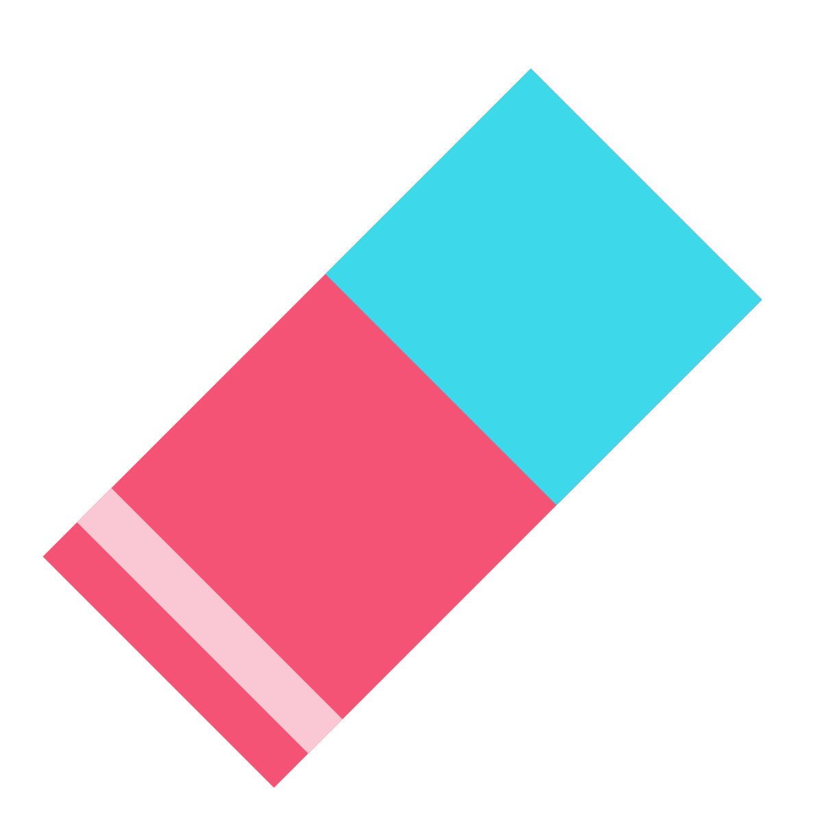 color glass style radiergummi icon