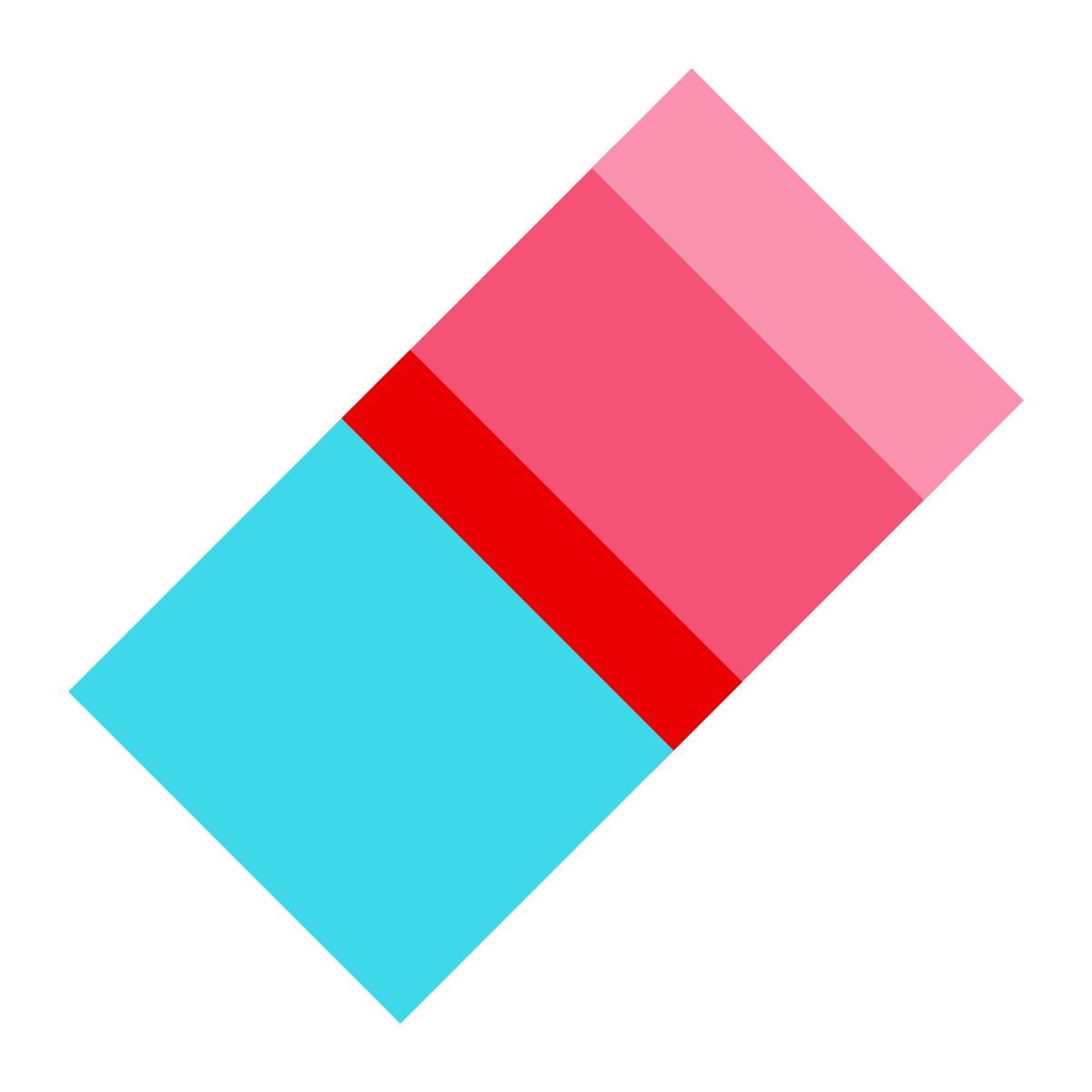 color glass style gomma per cancellare icon