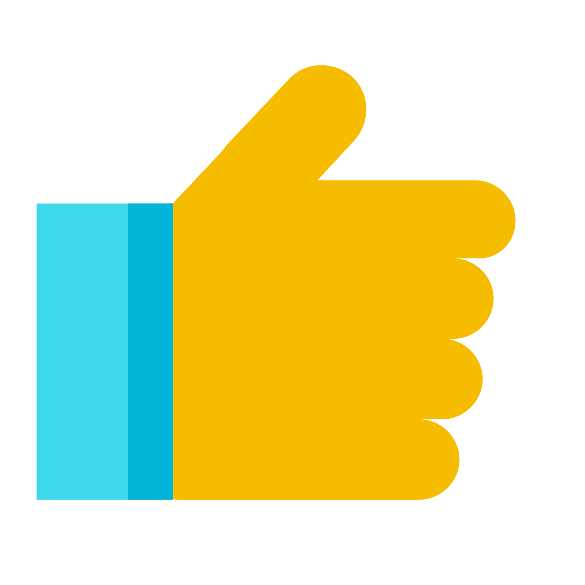 color glass style facebook like  v2 icon