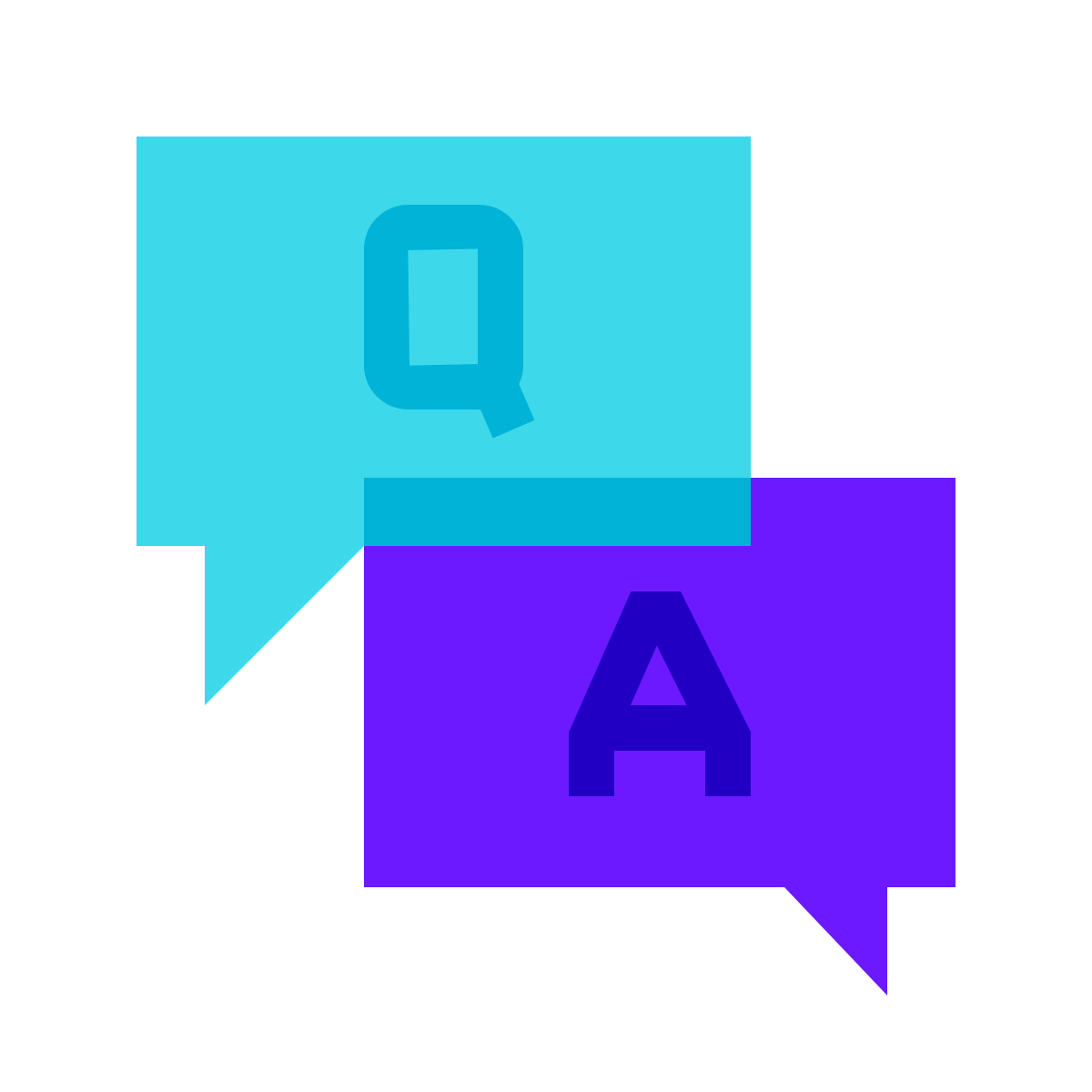 color glass style faq  v2 icon