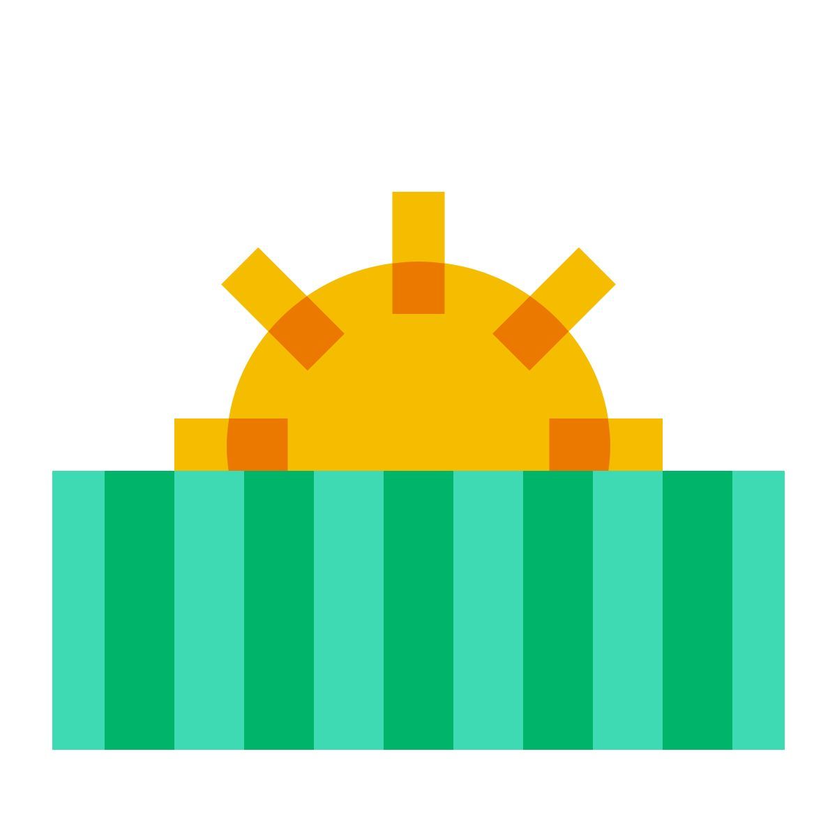 color glass style campo icon