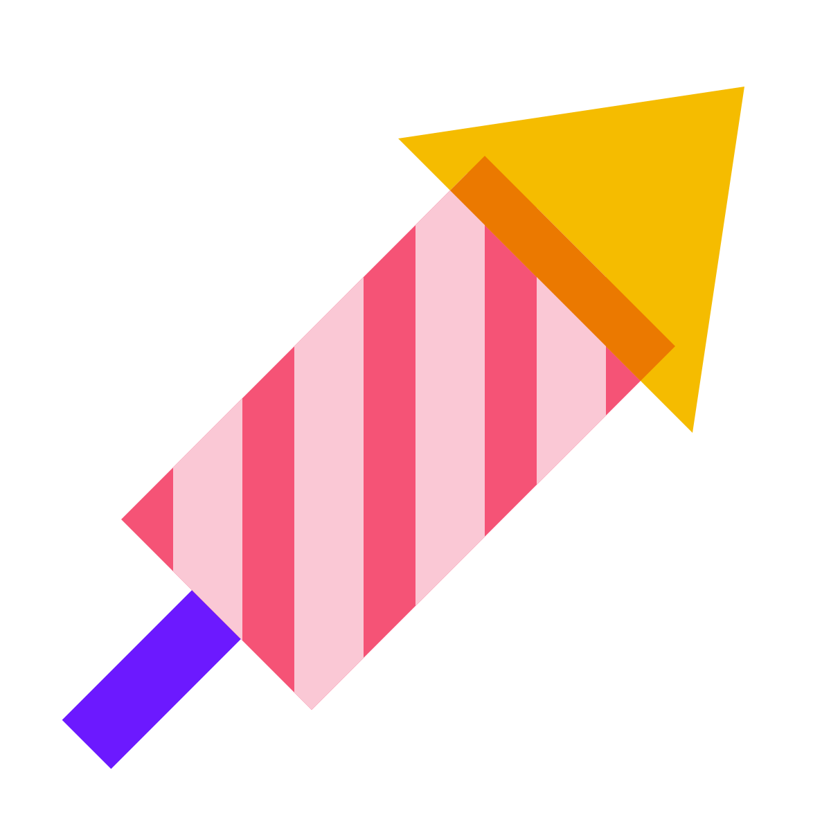 color glass style firework icon