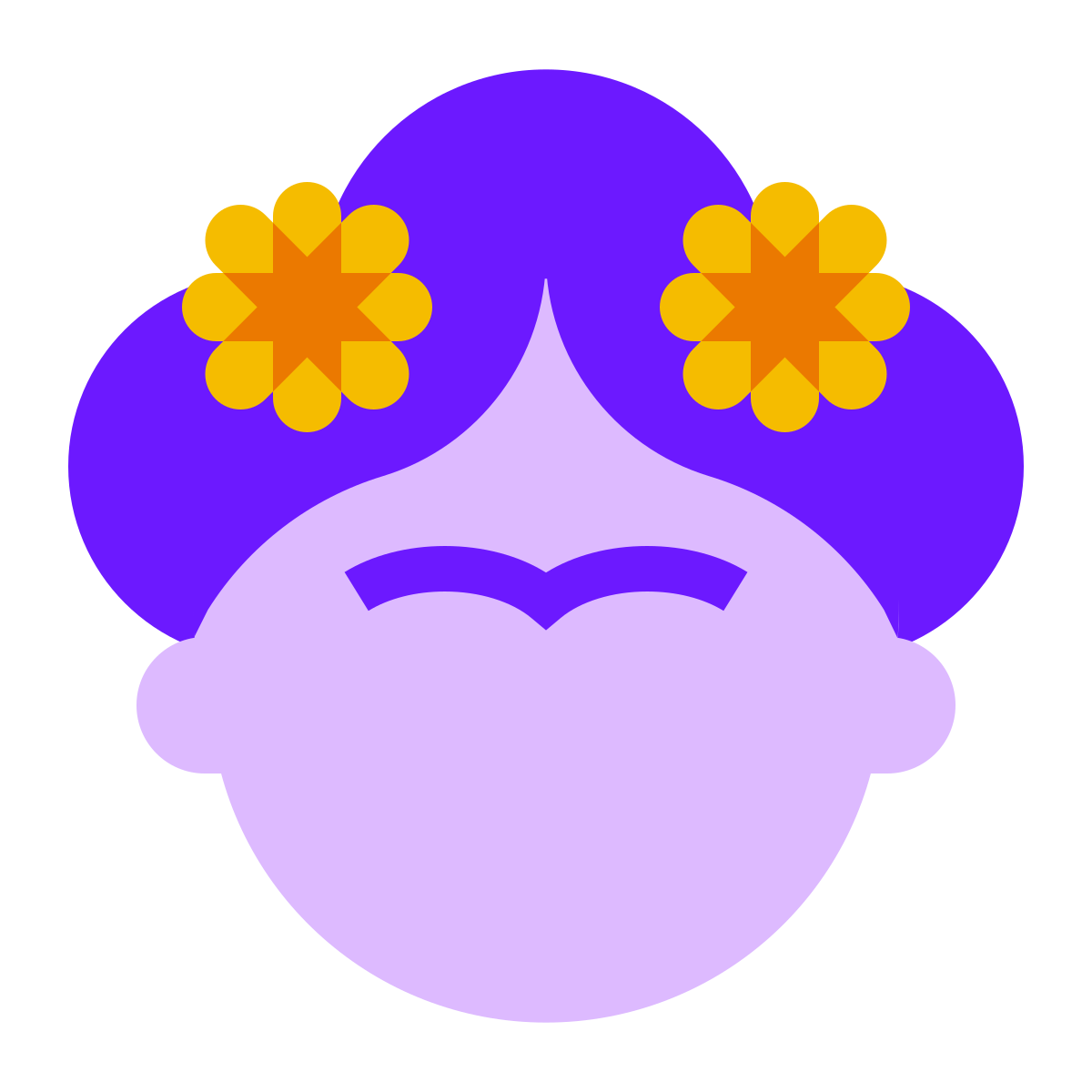 color glass style frida kahlo icon