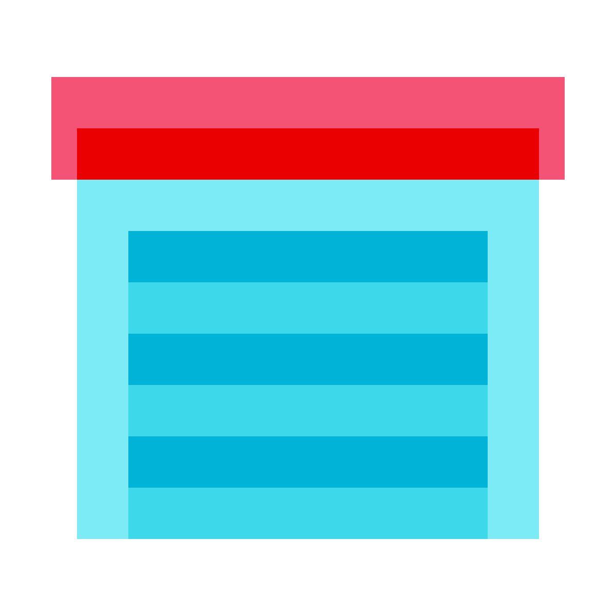 color glass style garaje cerrado icon