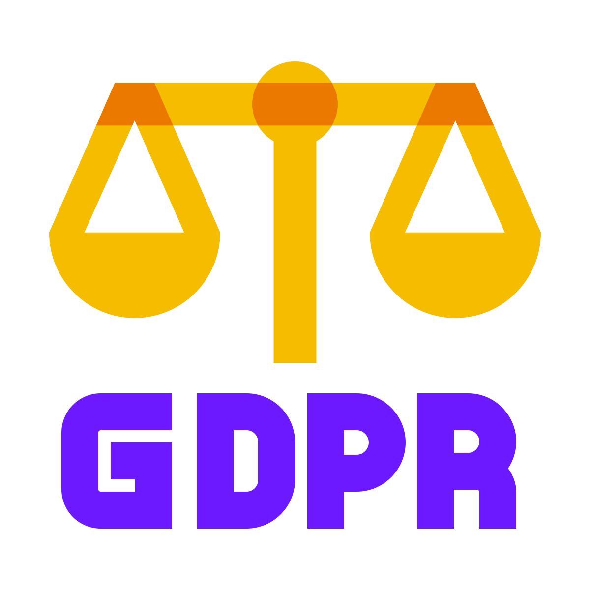 color glass style gdpr法 icon