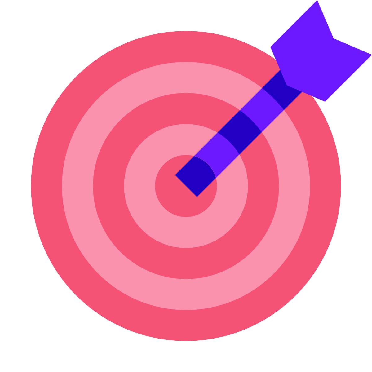 color glass style goal icon