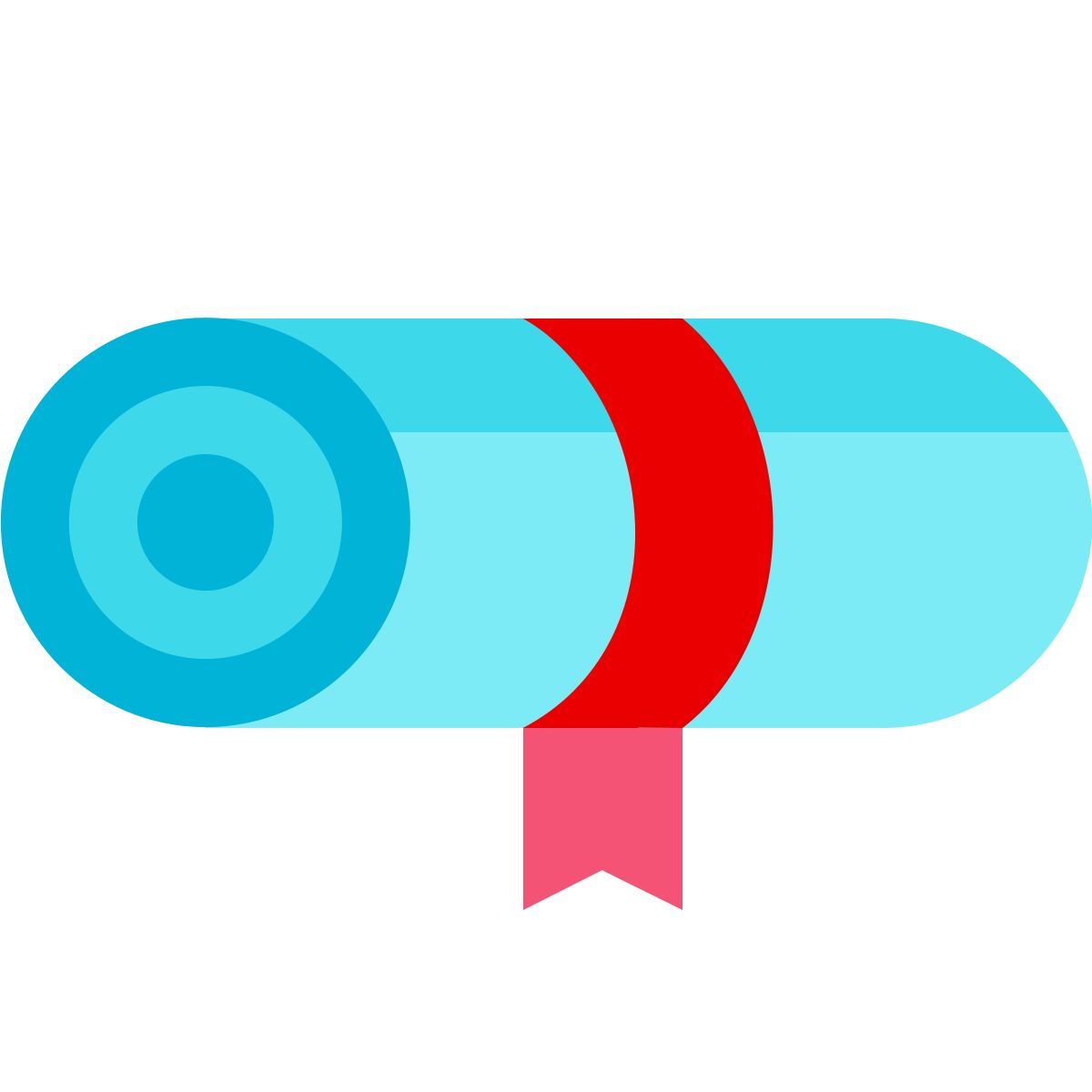 color glass style graduación icon