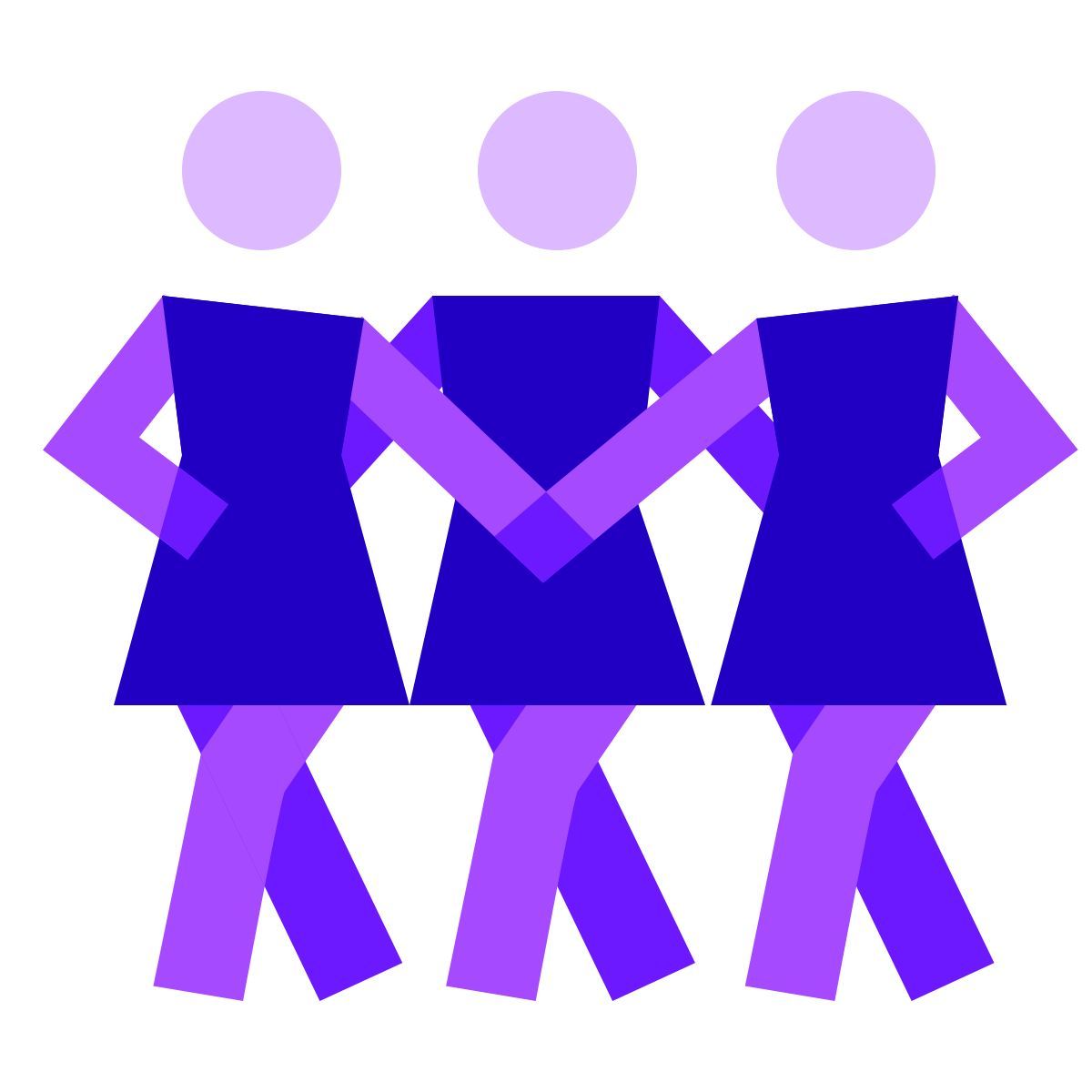 color glass style greek_folk_dance icon
