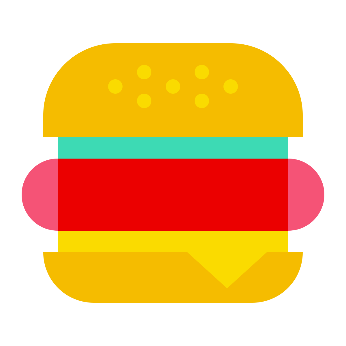 color glass style hamburger icon