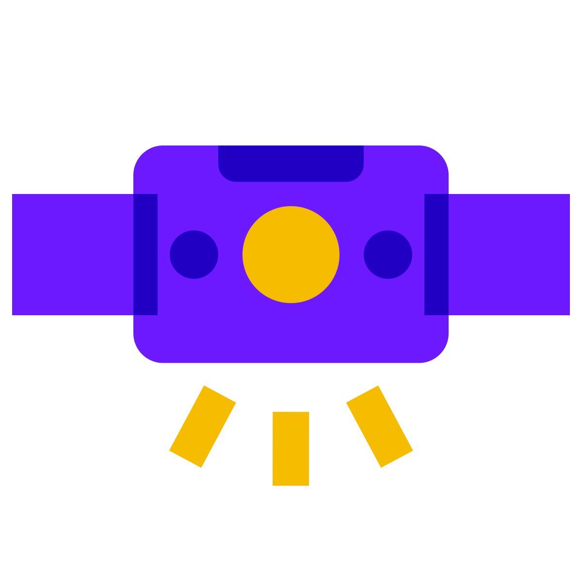 color glass style 전조등 icon