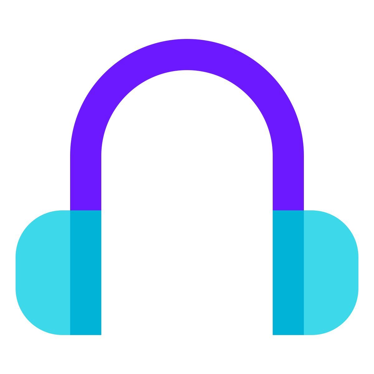 color glass style cuffie icon