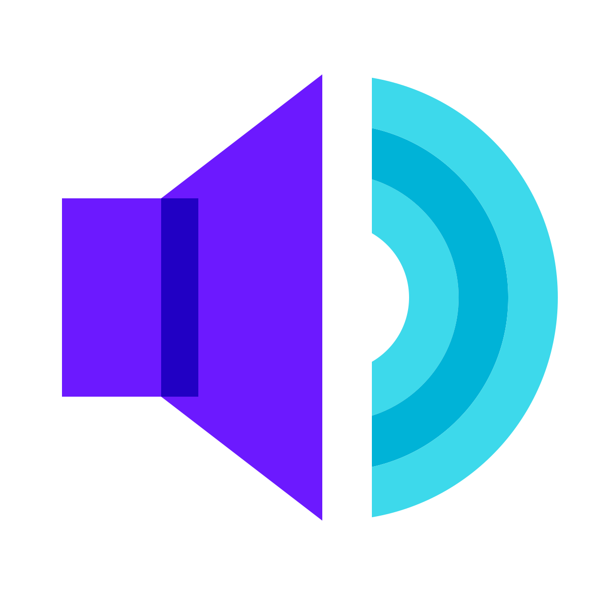 color glass style high volume icon