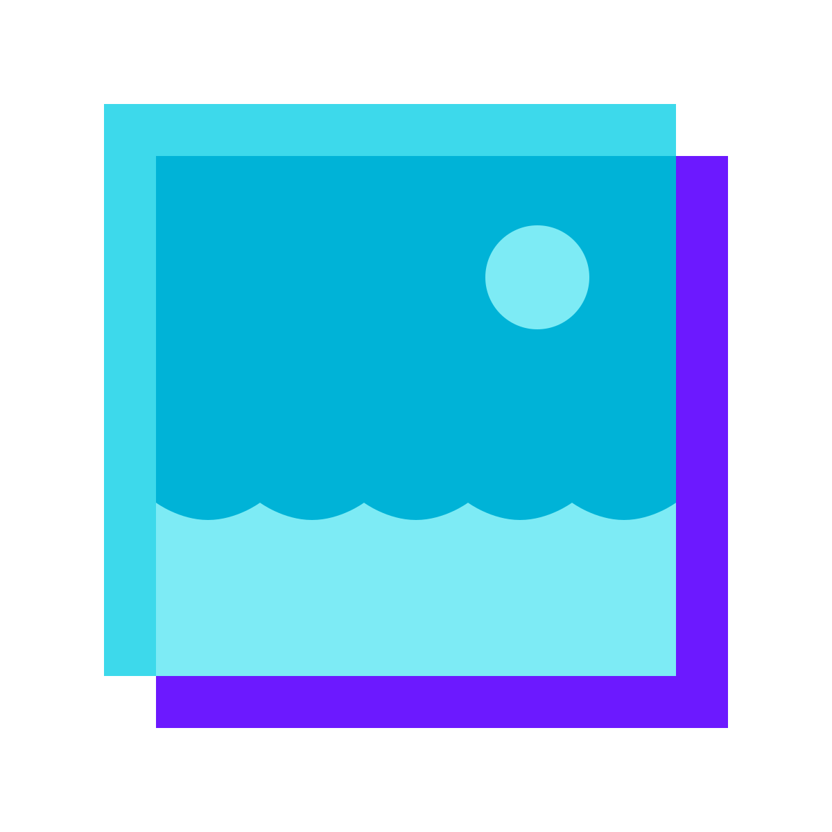 color glass style image gallery  v2 icon