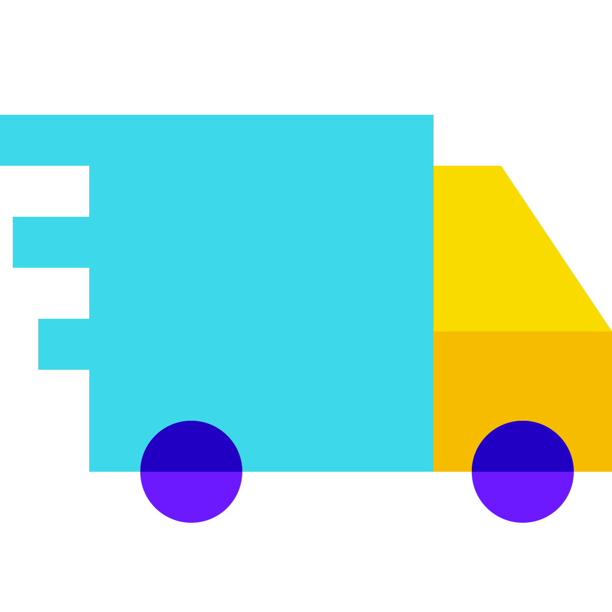 color glass style in transit icon