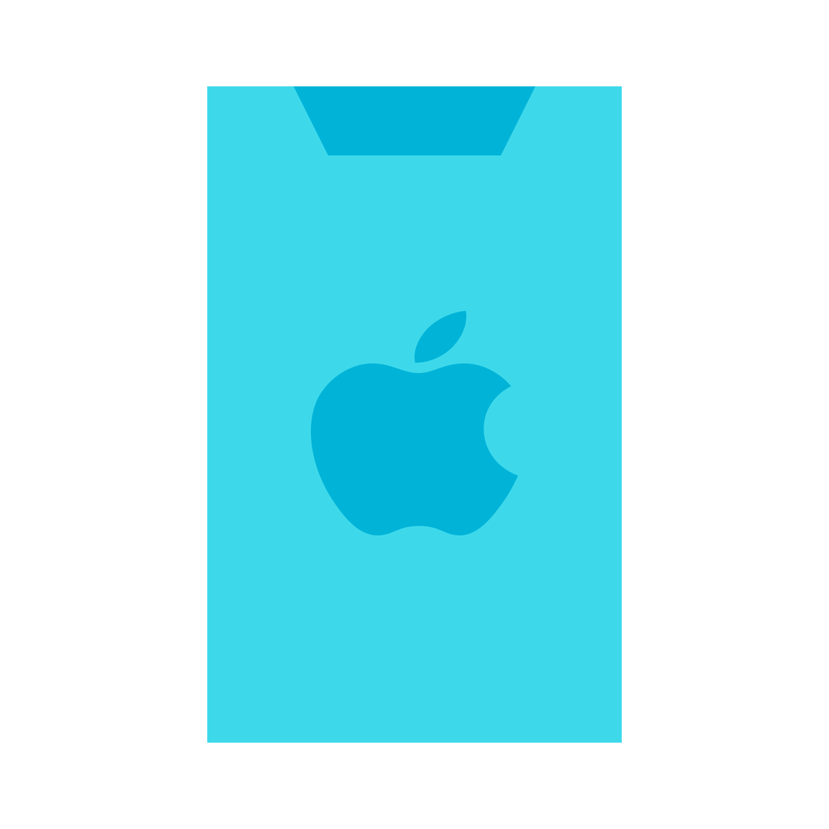 color glass style iphone x icon