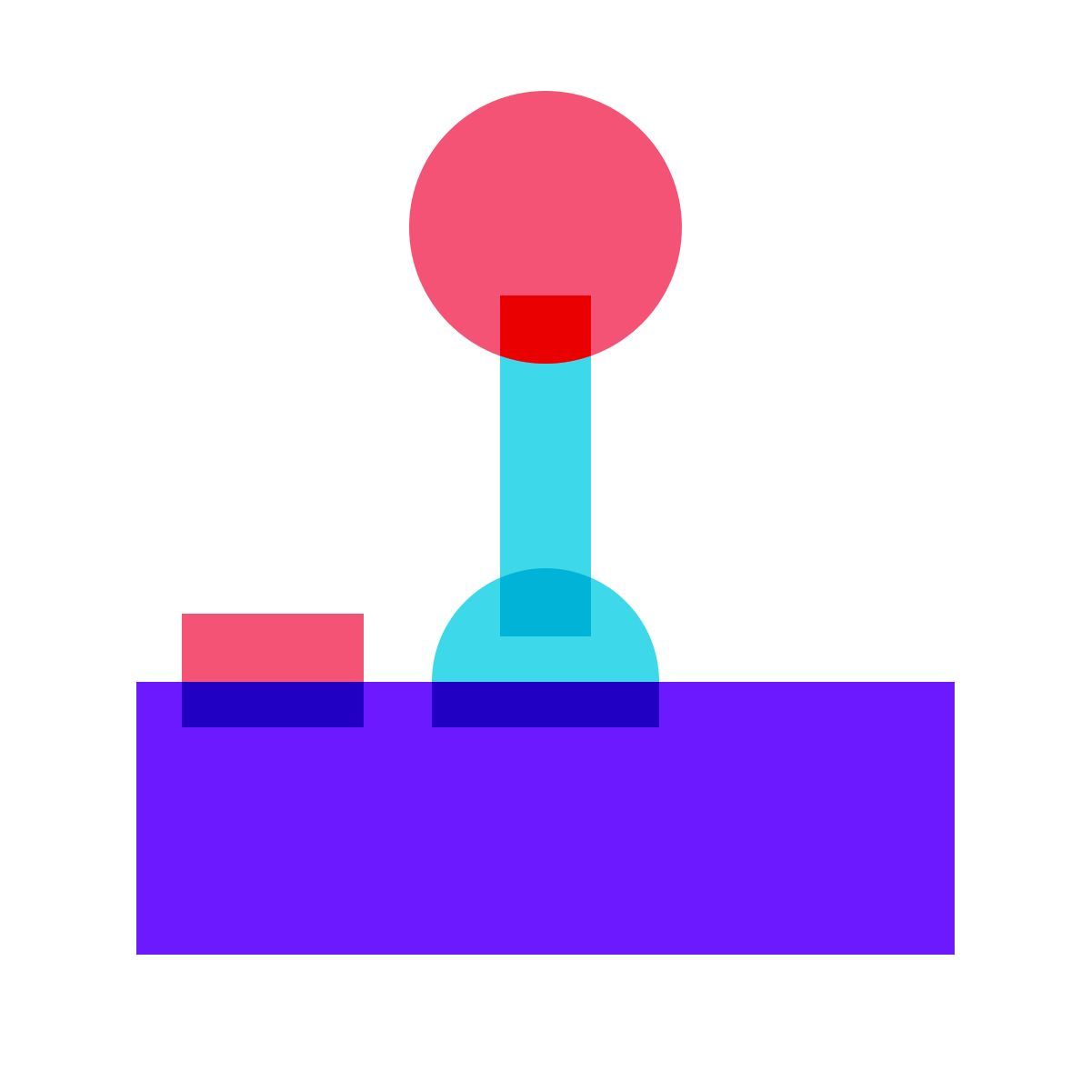 color glass style manette icon