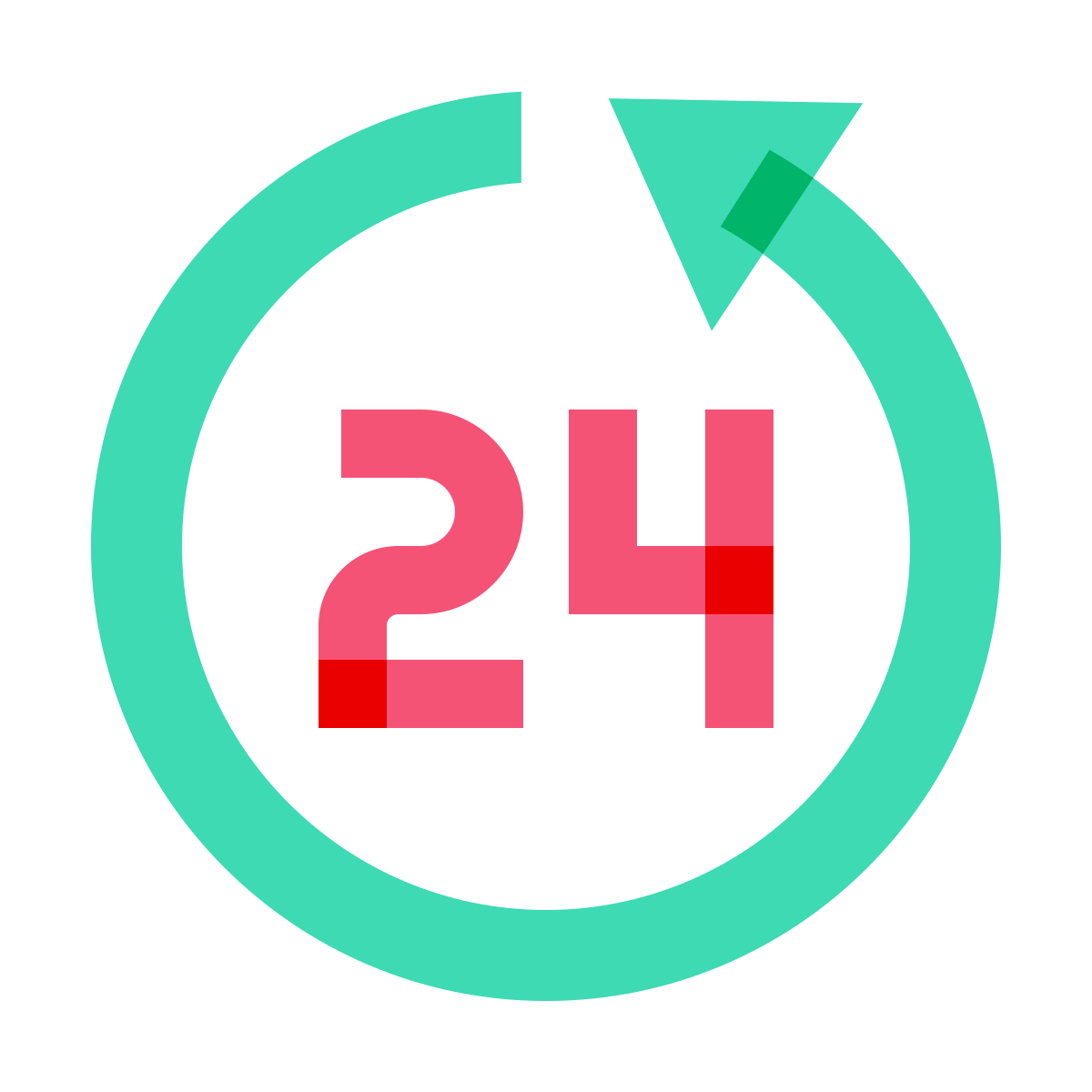 color glass style last 24 hours icon