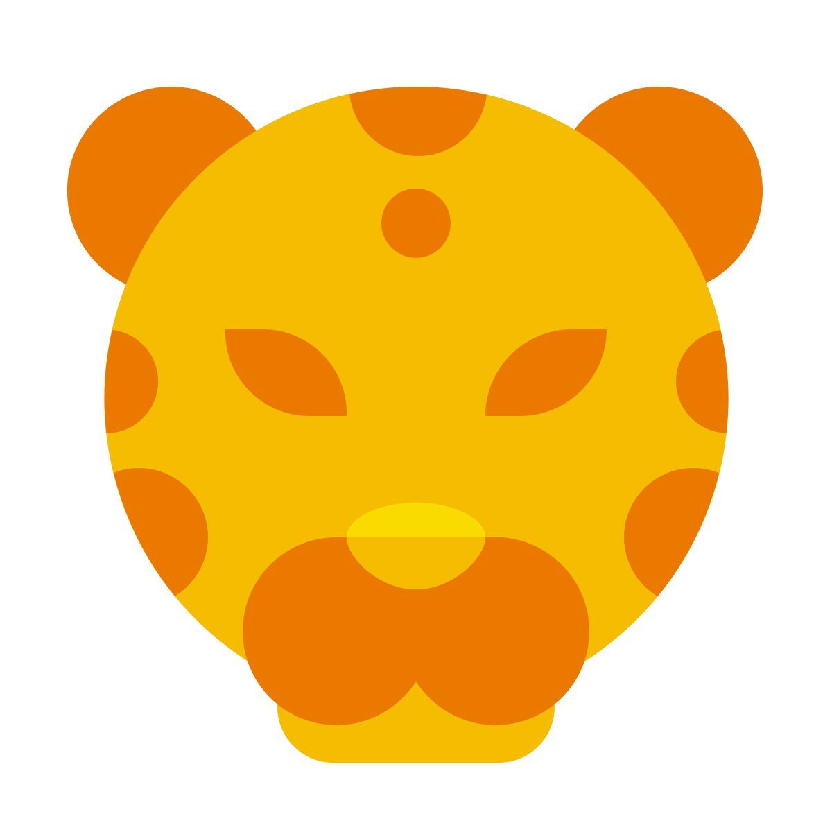 color glass style 豹 icon