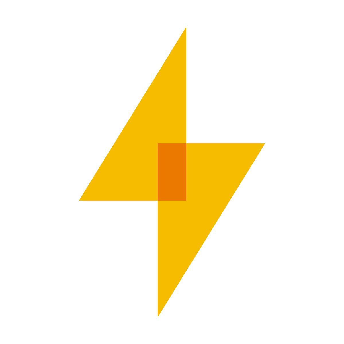 color glass style relámpago icon