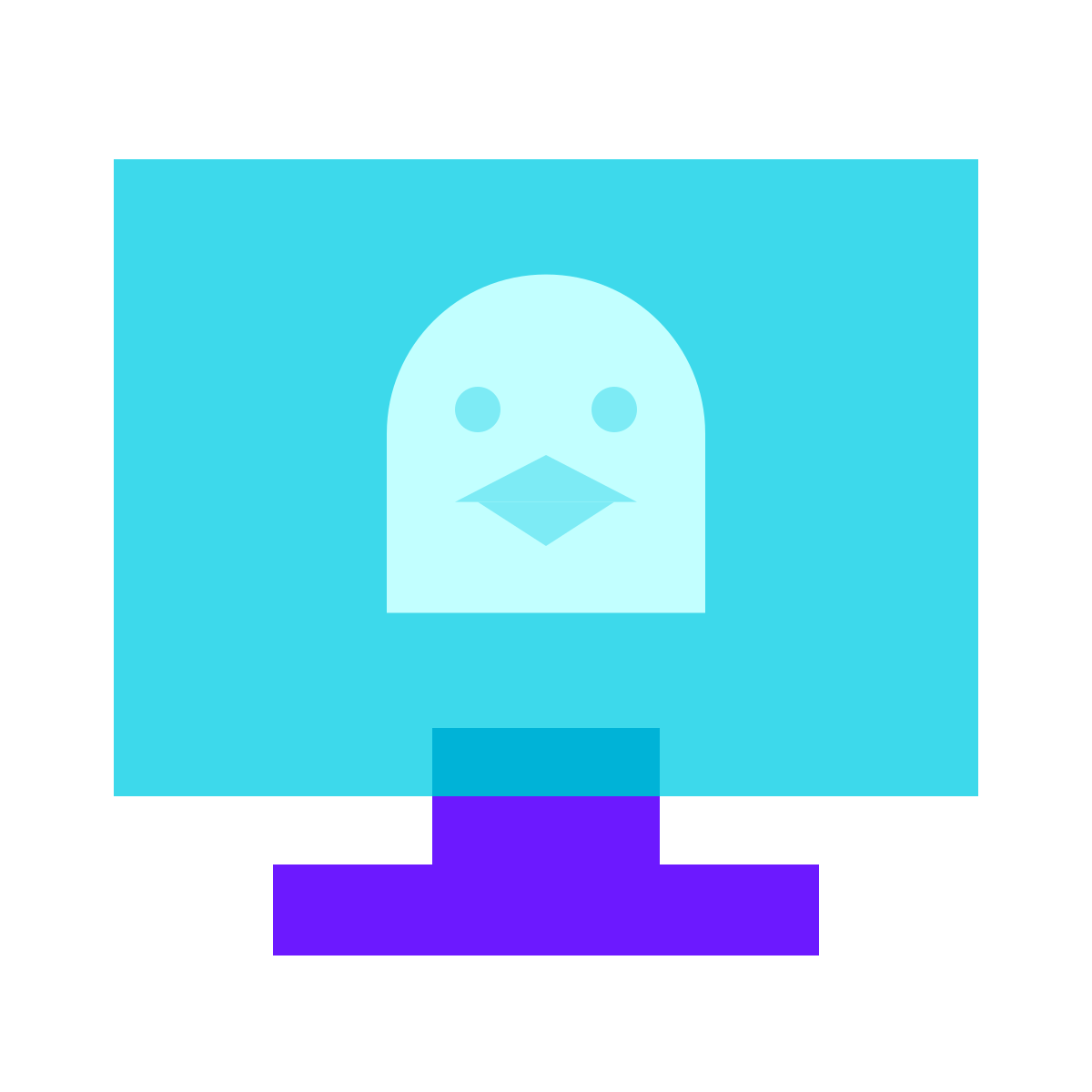 color glass style linux client icon