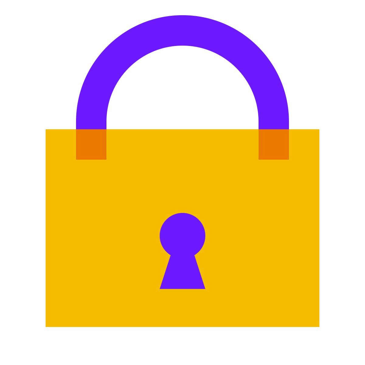 color glass style cadenas icon