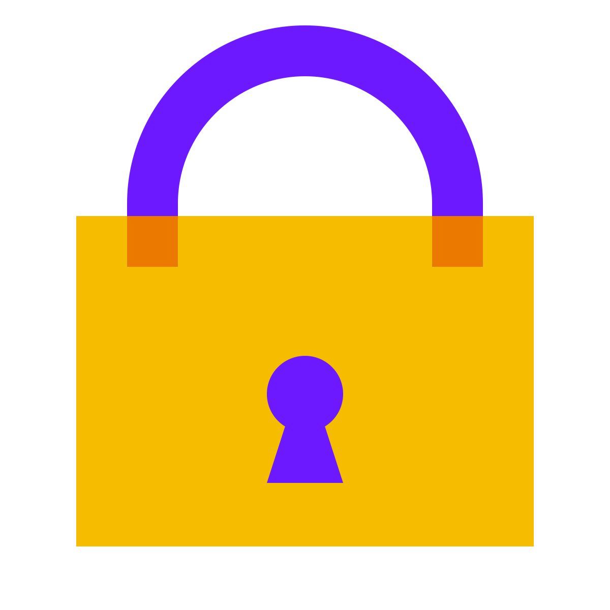 color glass style cadenas icon