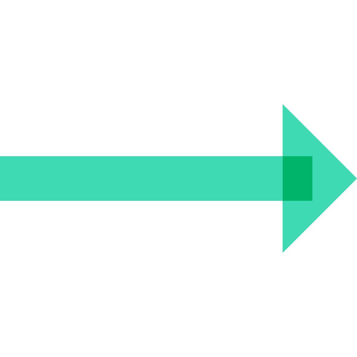 color glass style flecha derecha larga icon