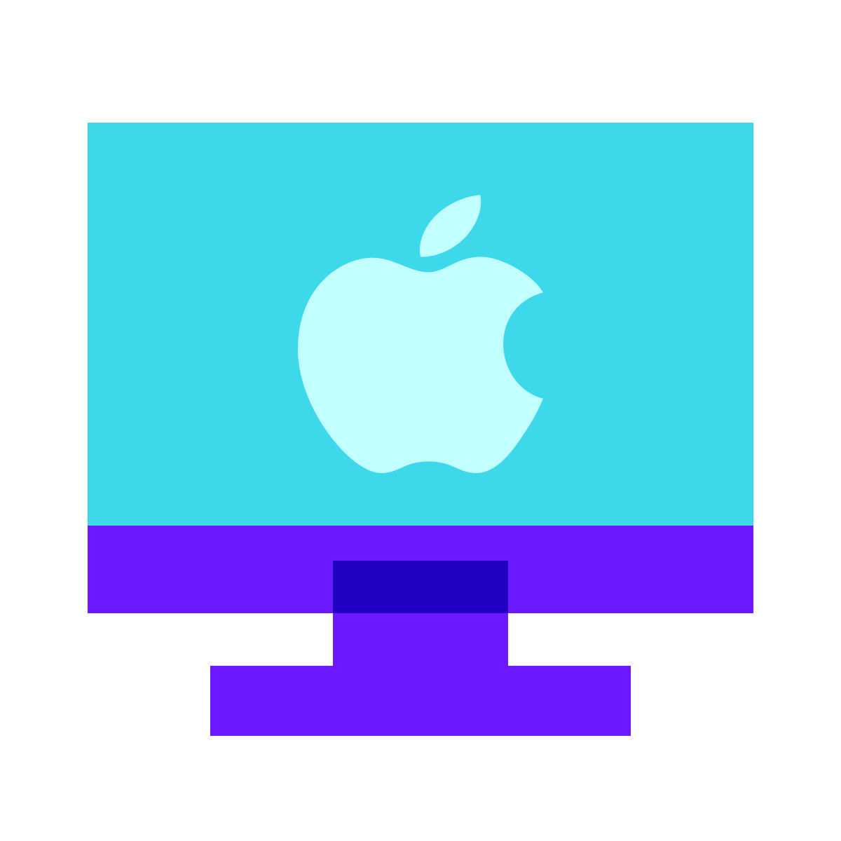 color glass style mac client icon