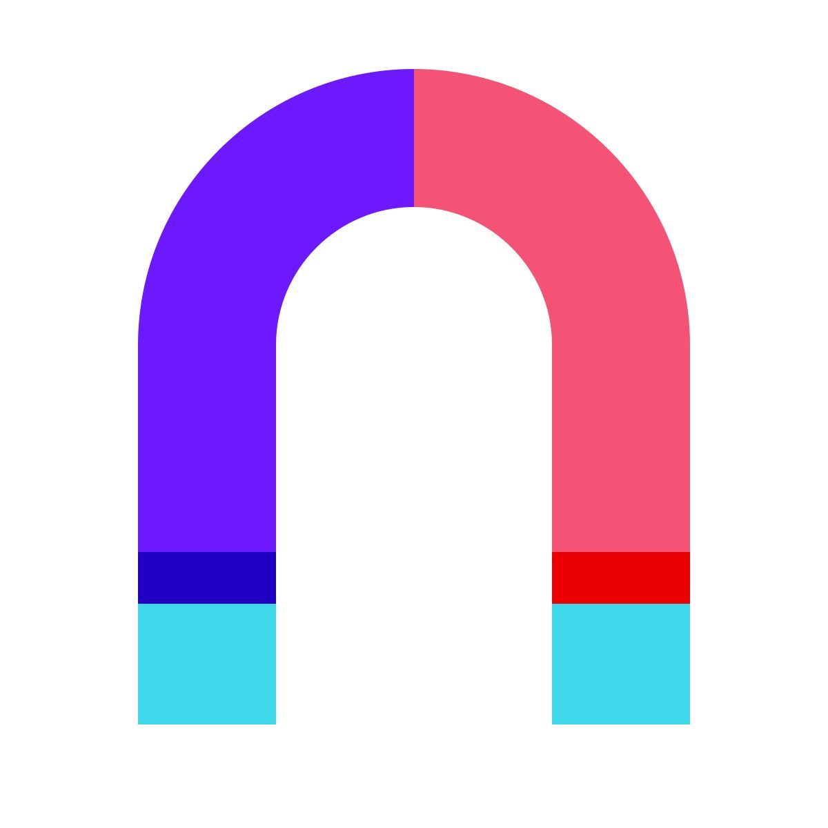 color glass style 자석 icon