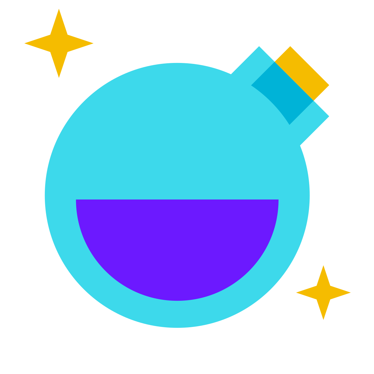color glass style mana icon