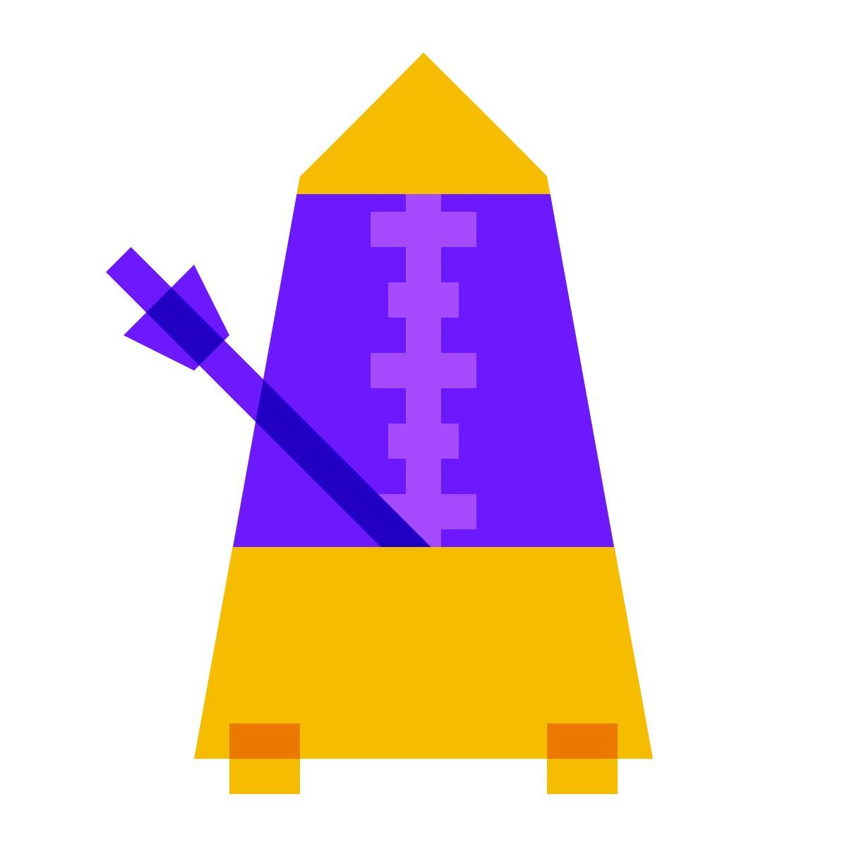 color glass style 메트로놈 icon