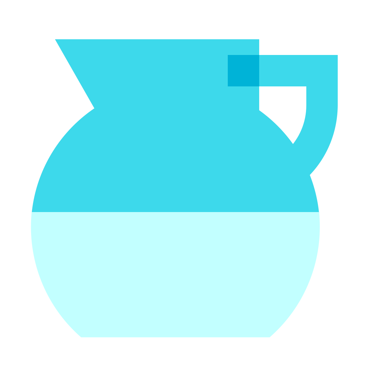 color glass style milk icon