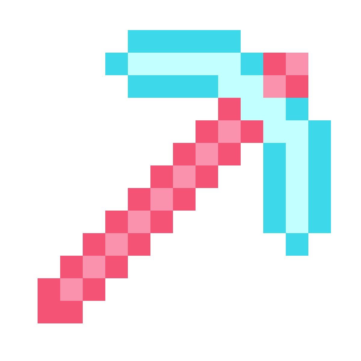 color glass style minecraft镐 icon