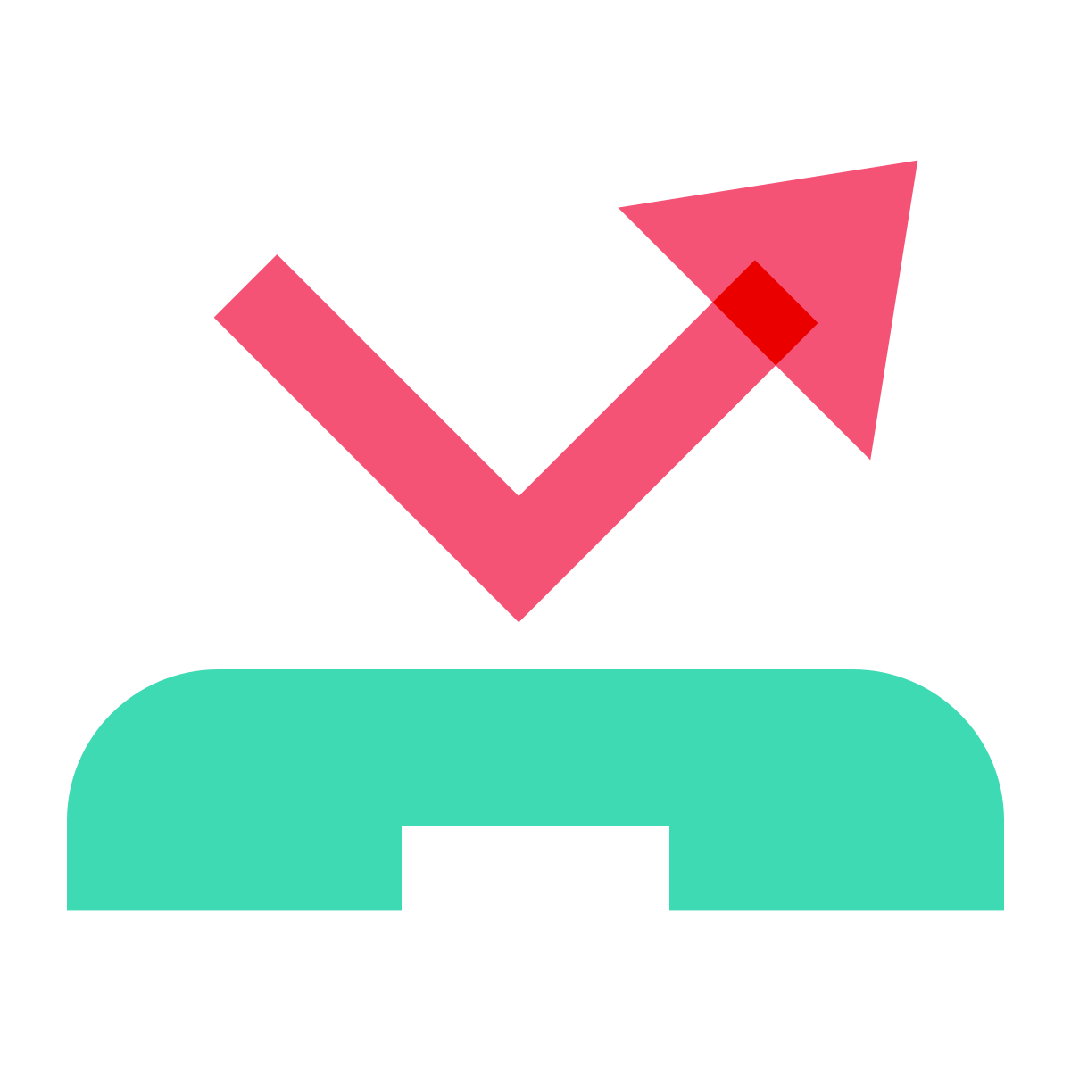 color glass style missed call icon