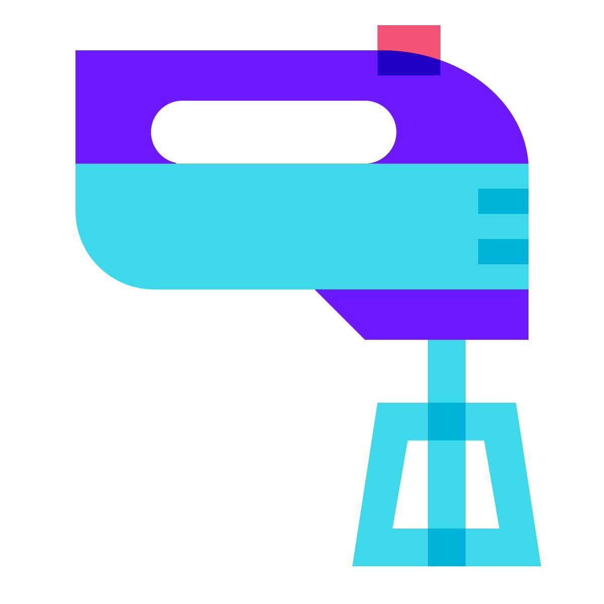 color glass style 믹서 icon