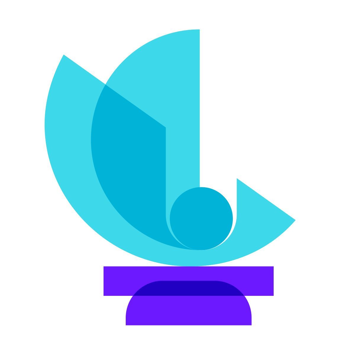 color glass style moderne statue icon