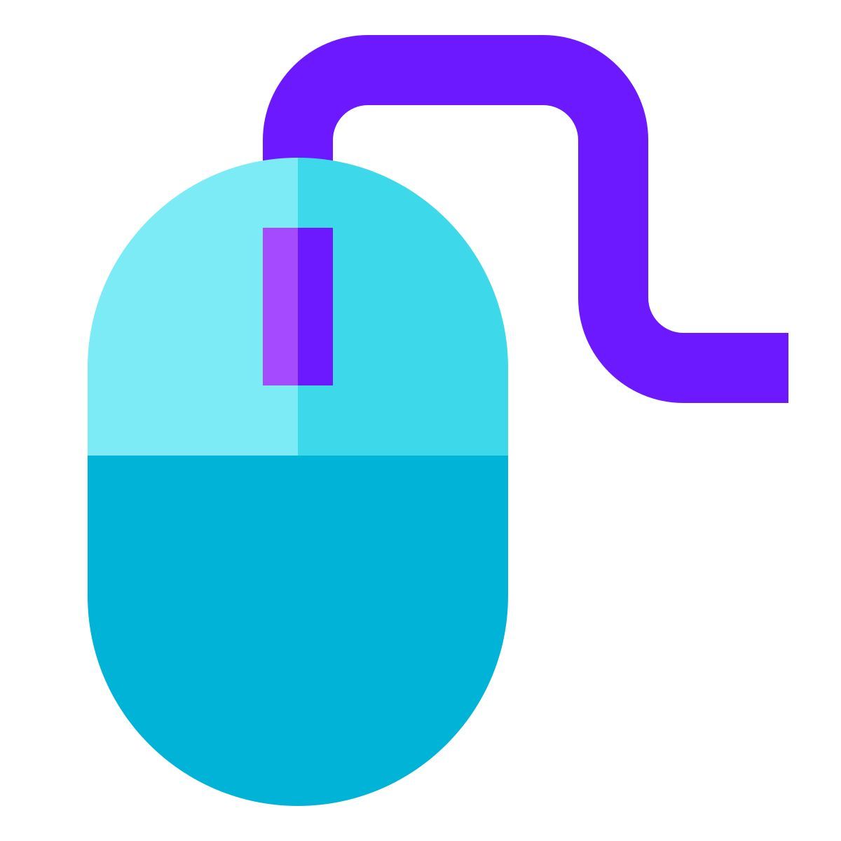 color glass style 鼠标 icon