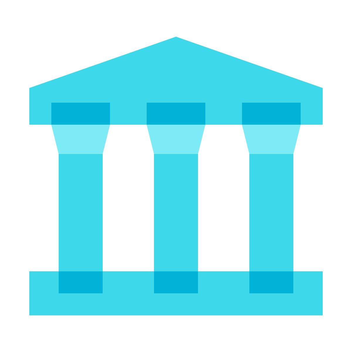 color glass style musée icon