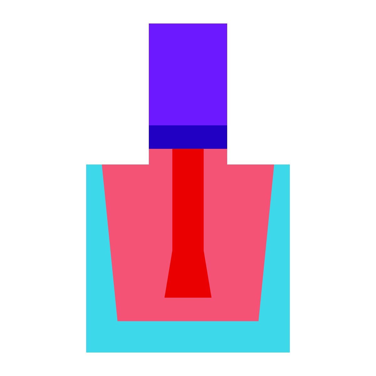 color glass style 指甲油 icon