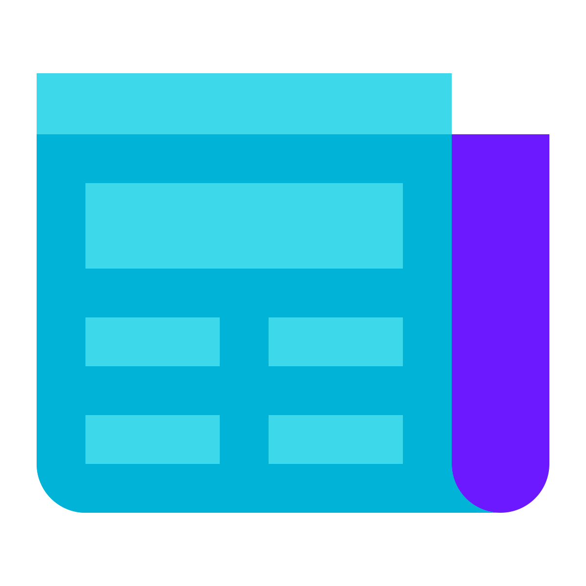 color glass style news  v2 icon