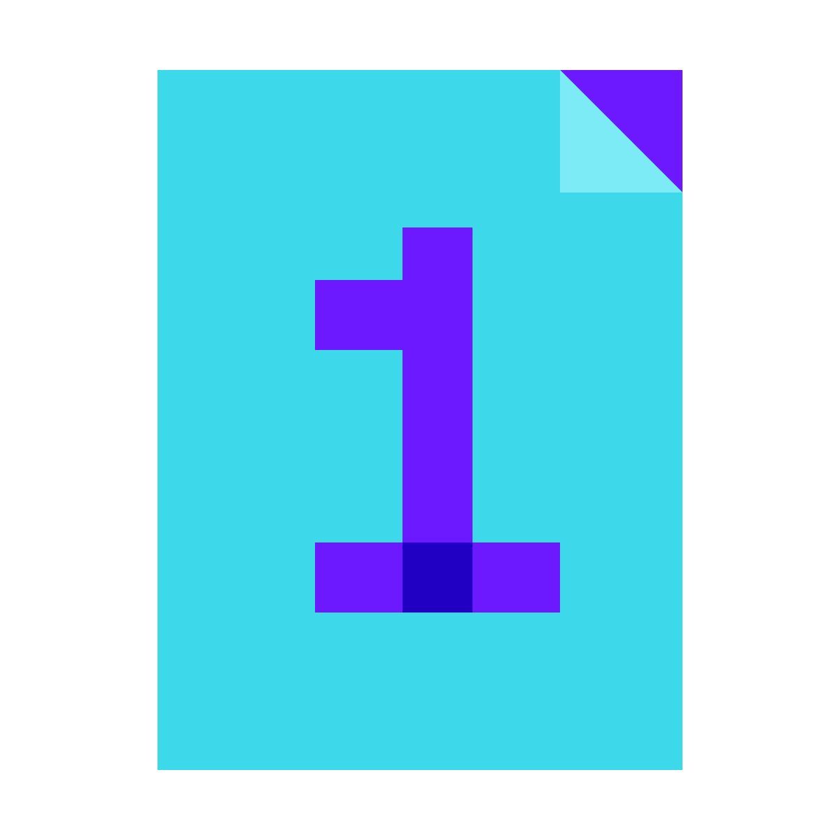 color glass style eine seite icon