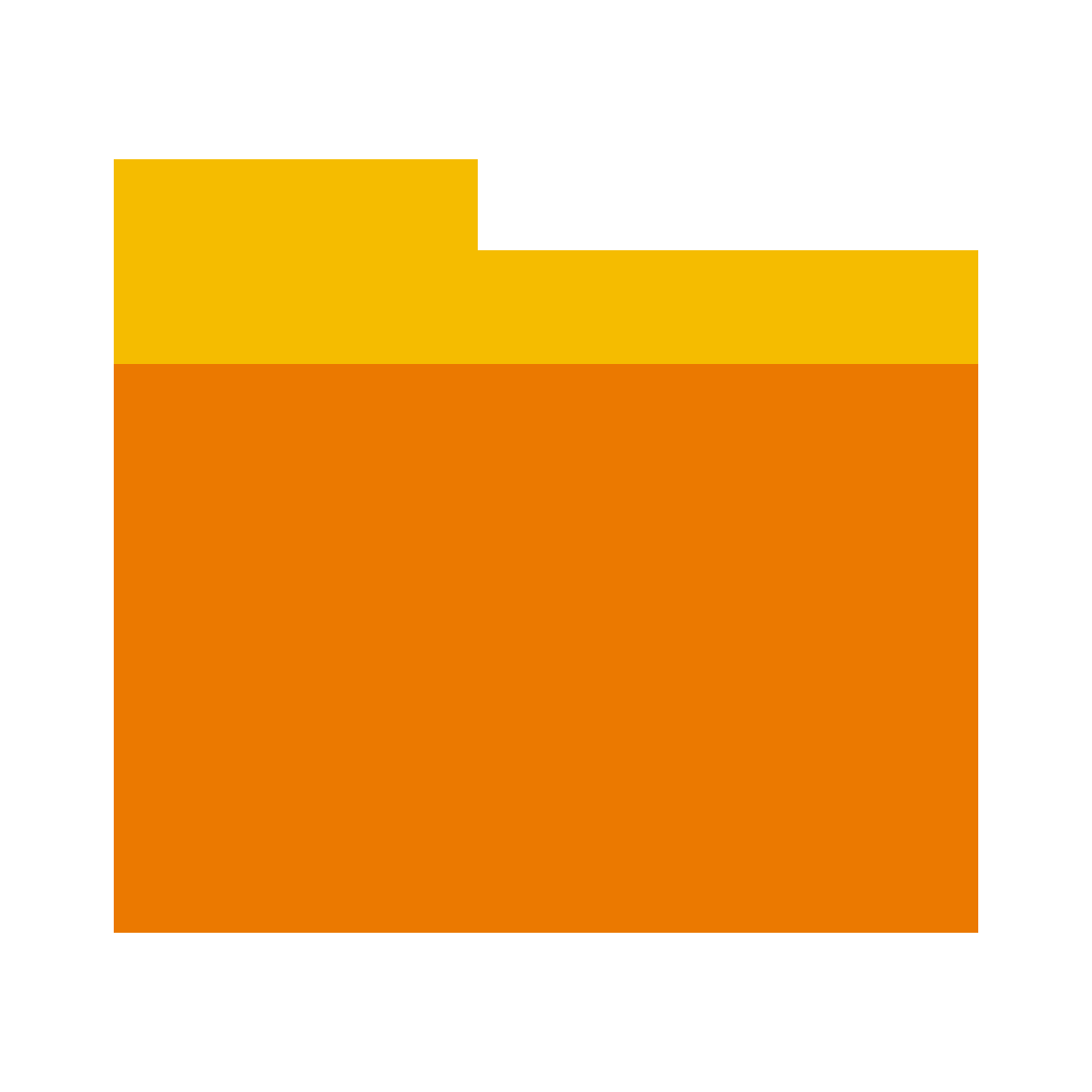color glass style opened folder  v2 icon