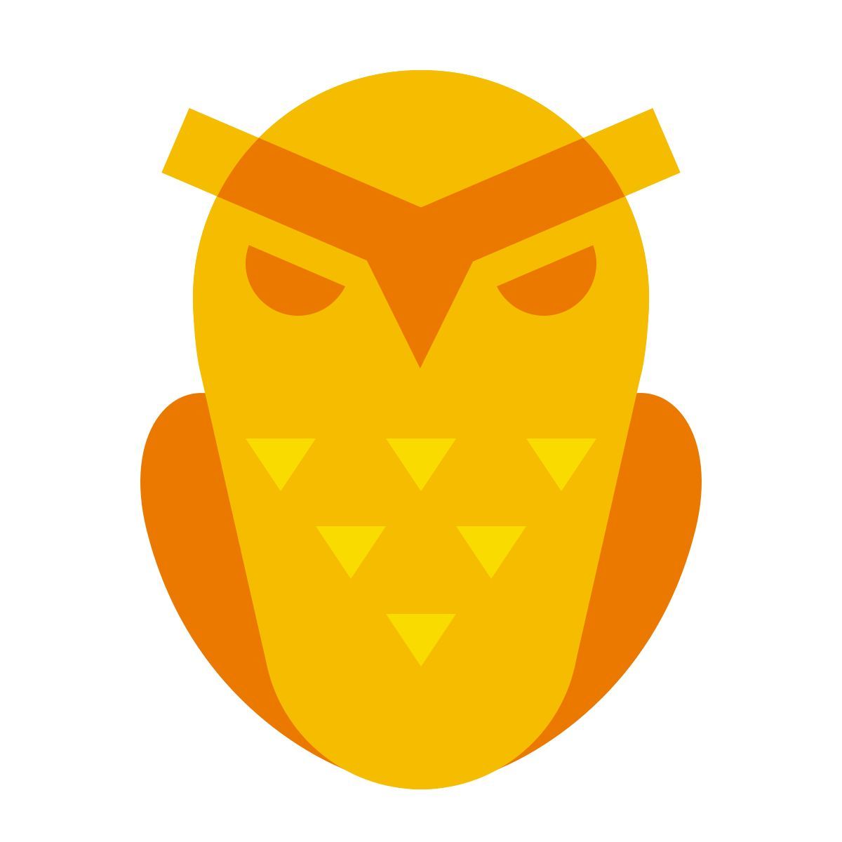 color glass style 猫头鹰 icon