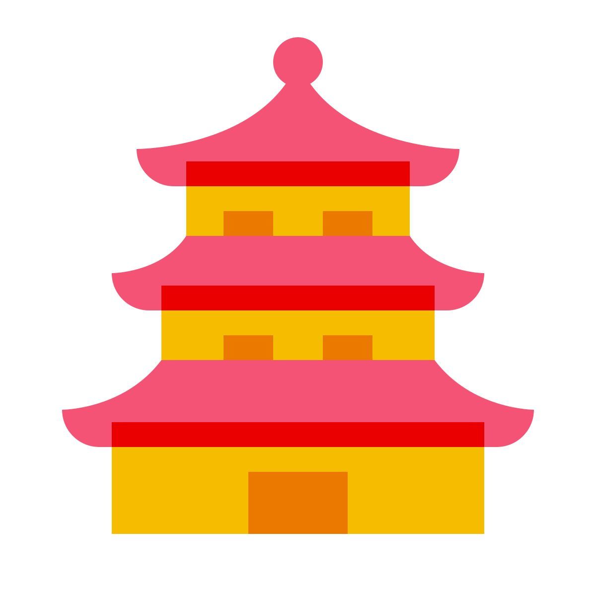 color glass style 宝塔 icon