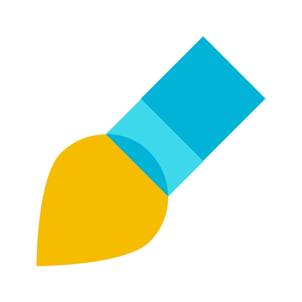 color glass style paint icon