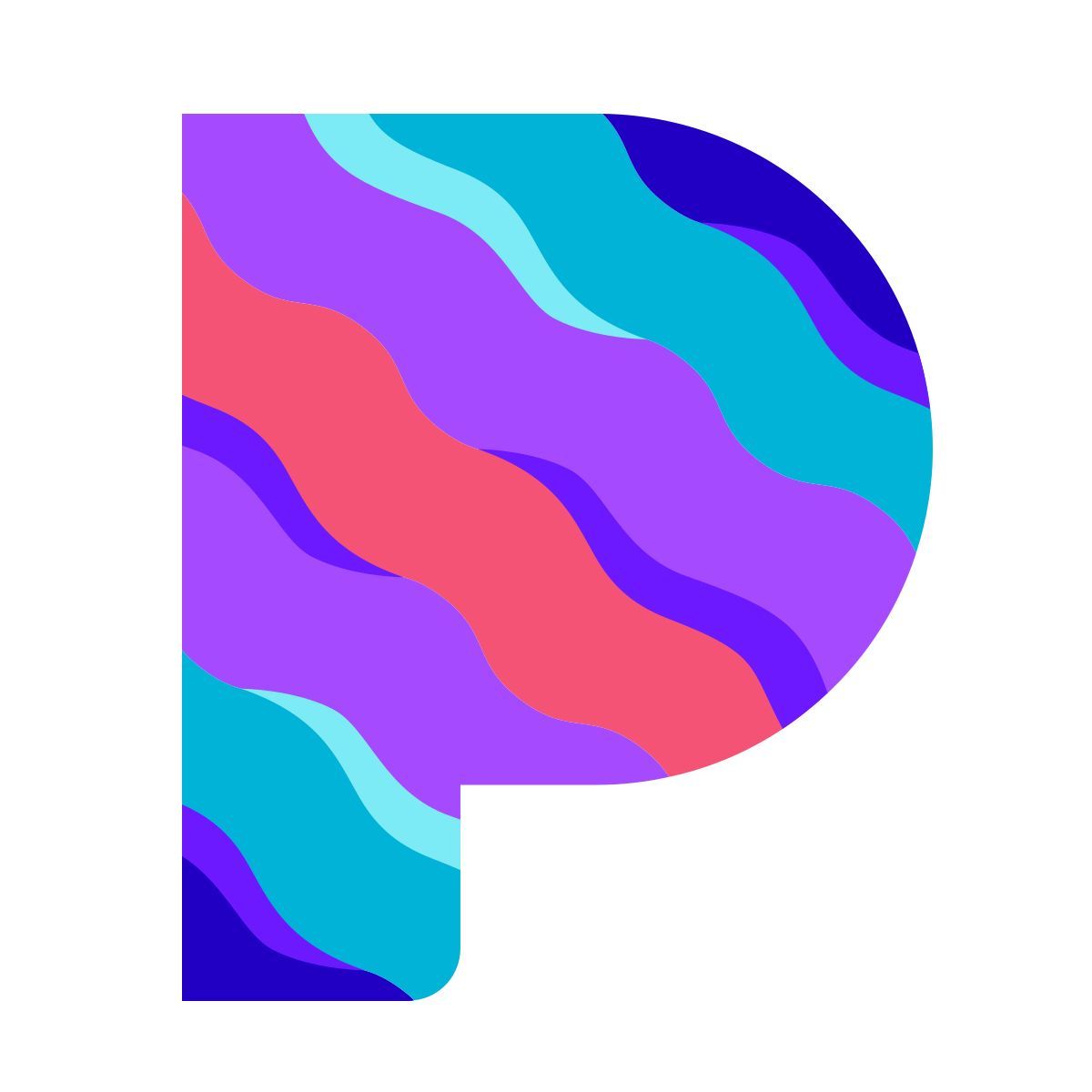 color glass style application pandora icon