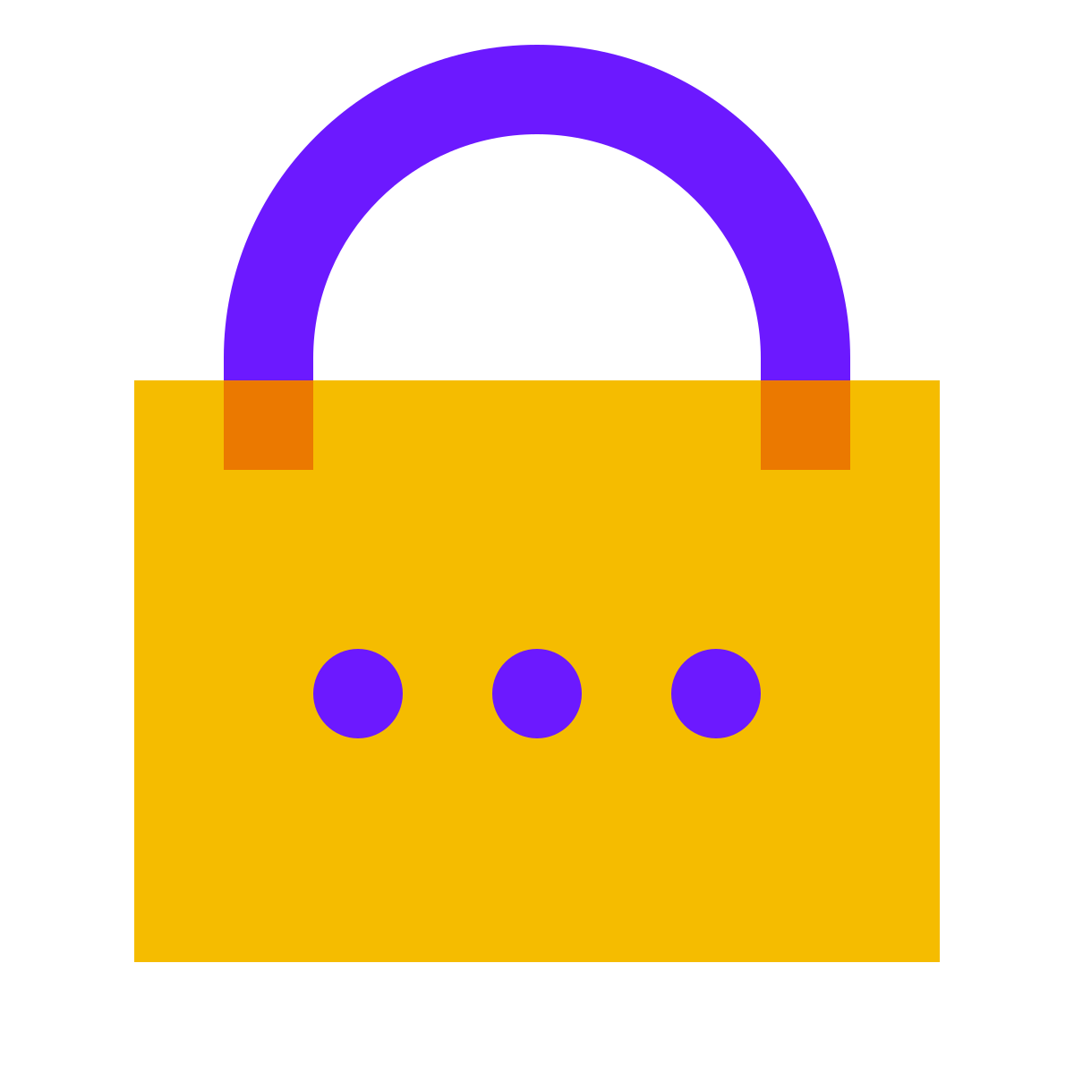 color glass style password icon