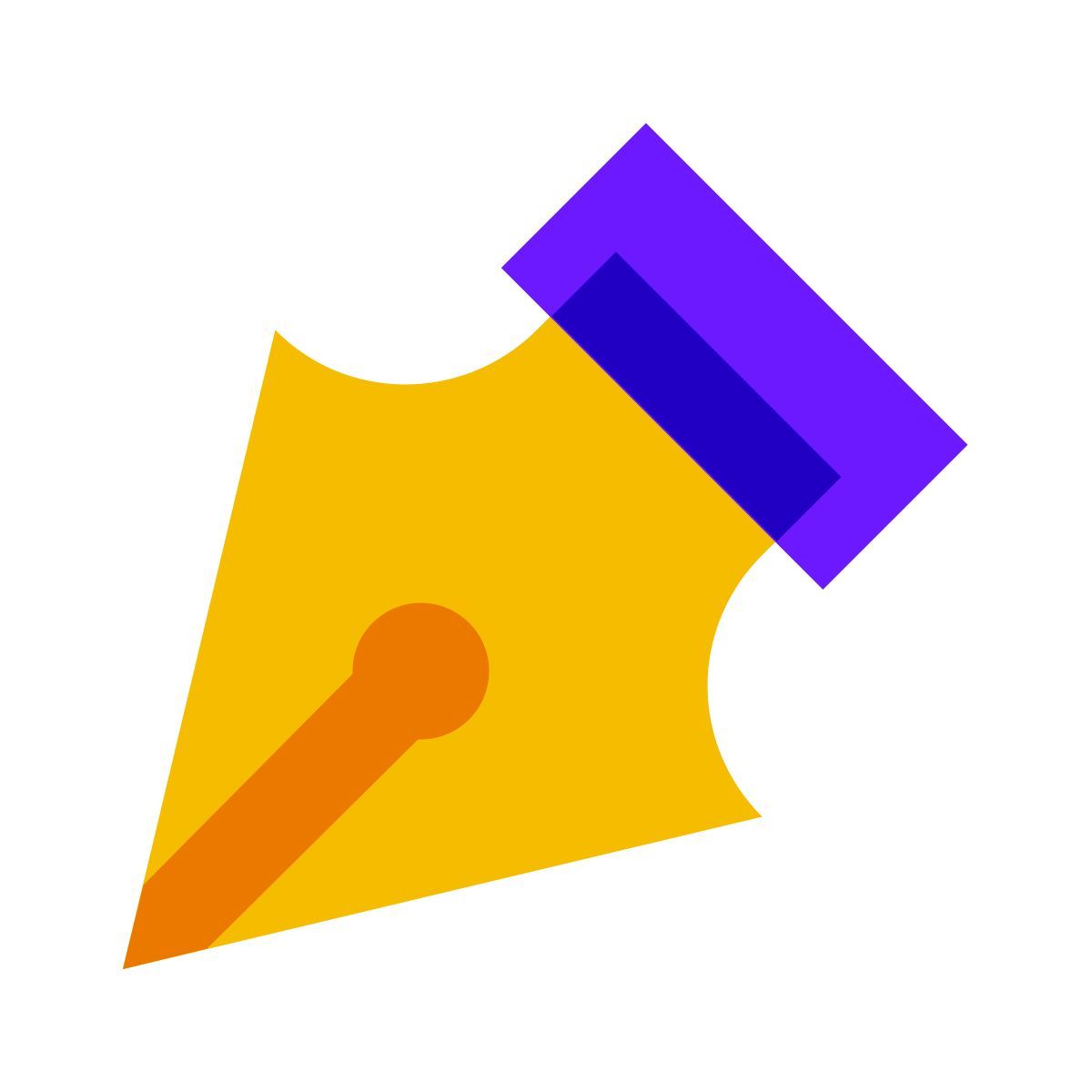 color glass style penna icon